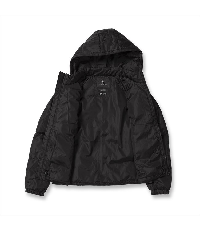 VOLCOM WOMENS ITHAN PUFF JACKET BLACK 2024