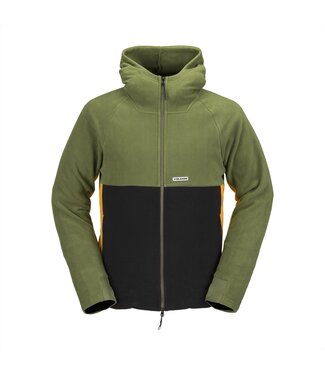 VOLCOM VOLCOM POLAR FLEECE HOODED FULL ZIP MILITARY 2024