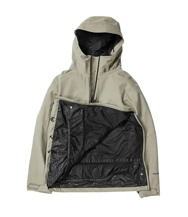 VOLCOM BRIGHTON PULLOVER JACKET LIGHT MILITARY 2024