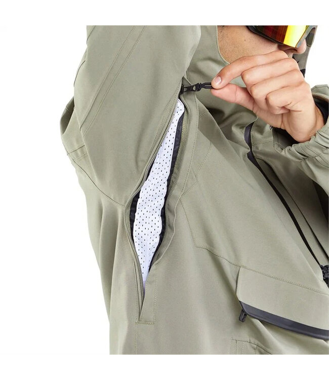 VOLCOM BRIGHTON PULLOVER JACKET LIGHT MILITARY 2024