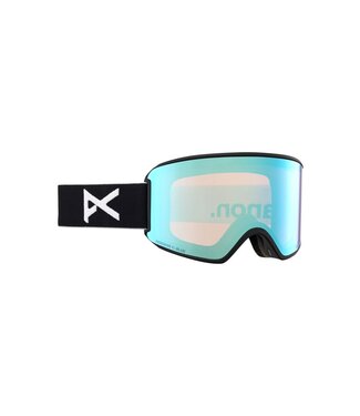 ANON ANON WM3 GOGGLE BLACK w/ PERCEIVE VARIABLE BLUE + PERCEIVE CLOUDY PINK + MFI FACE MASK 2024