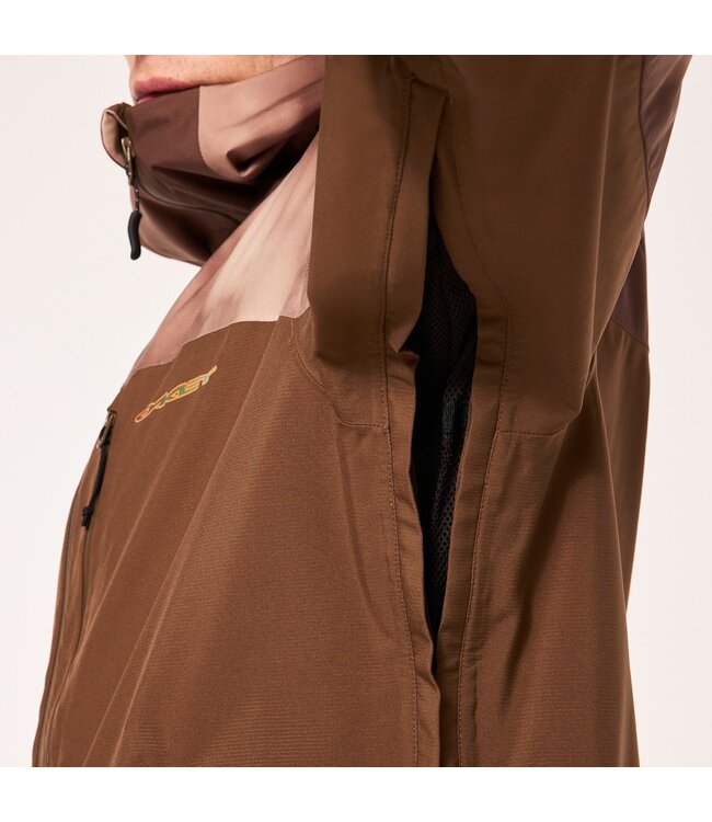 OAKLEY TC  SKULL REDUCT SHELL JACKET CARAFE/BROWN CLOUDS PRINT 2024