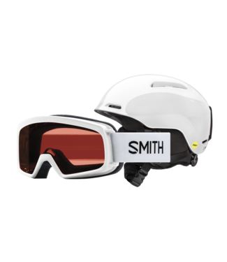SMITH SMITH GLIDE JR. MIPS/ RASCAL COMBO SNOWBOARD HELMET & GOGGLES WHITE 2024
