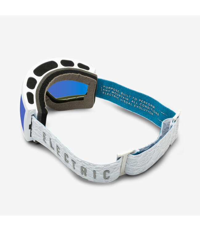 ELECTRIC EG2T SMALL GOGGLE MATTE WHITE NEURON w/ MOSS BLUE + ATOMIC BONUS LENS 2024