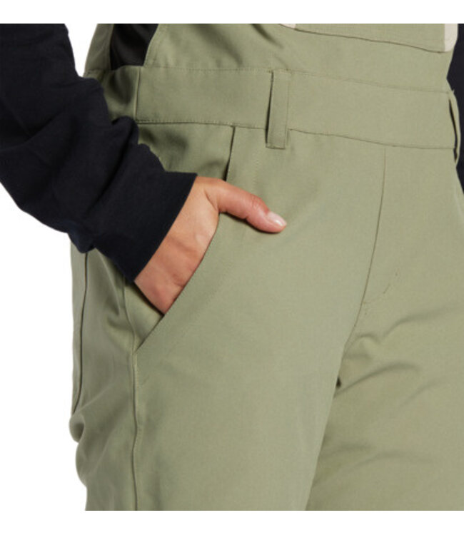 DC WOMENS CRUSADE BIB PANT OIL GREEN 2024