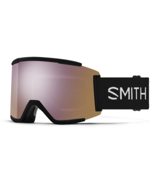 SMITH SMITH SQUAD XL GOGGLE BLACK W/ CHROMAPOP EVERYDAY ROSE GOLD MIRROR + CHROMAPOP STORM BLUE SENSOR MIRROR 2024