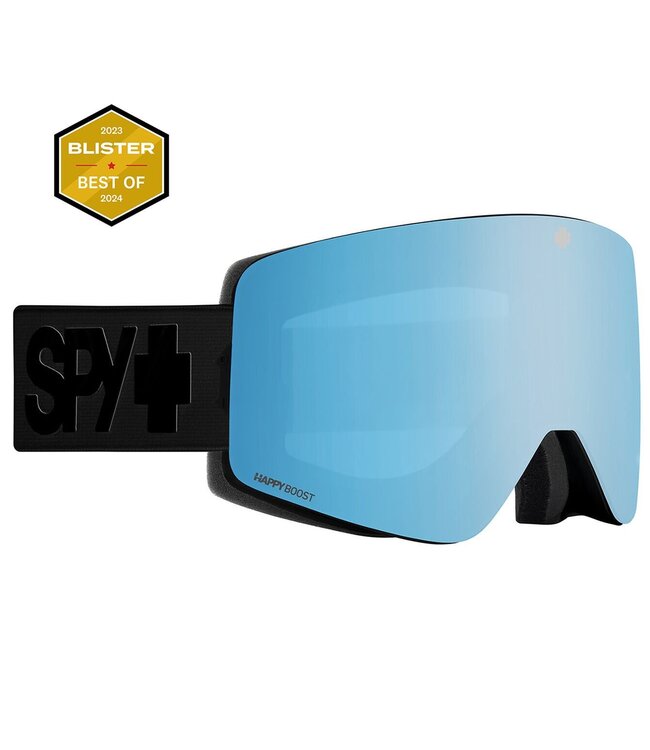 SPY MARAUDER ELITE GOGGLE MATTE BLACK w/ HAPPY BOOST BRONZE ICE BLUE MIRROR + HAPPY BOOST LOW LIGHT CORAL RED MIRROR 2024