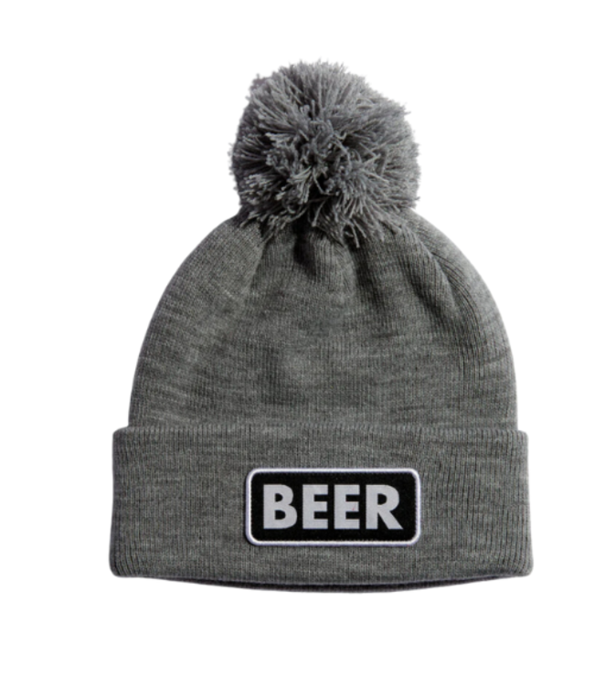 COAL VICE POM BEANIE HEATHER GREY BEER 2024