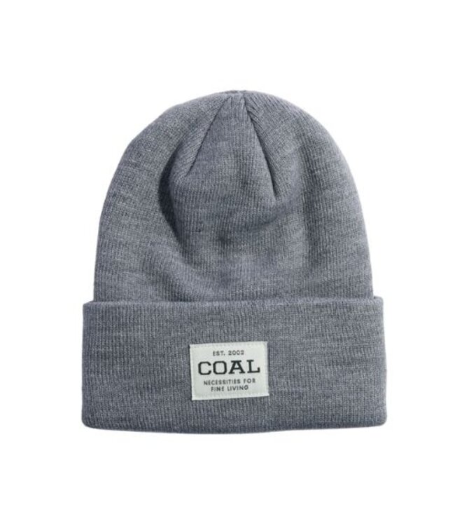 COAL UNIFORM RECYCLED KNIT CUFF BEANIE HEATHER GREY 2024