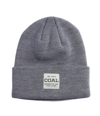 COAL COAL UNIFORM MID RECYCLED KNIT CUFF BEANIE HEATHER GREY 2024