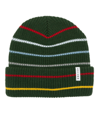 AUTUMN AUTUMN MULTI STRIPE YOUTH BEANIE GREEN 2024