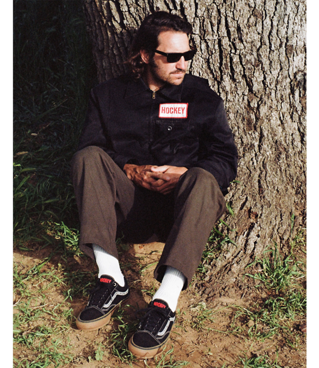 VANS MENS SKATE OLD SKOOL X HOCKEY SHOE BLACK