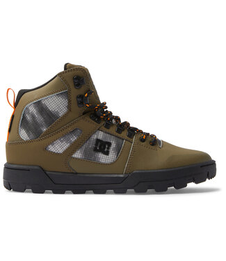 DC DC MENS PURE HIGH-TOP WATER RESISTANT BOOT OLIVE/BLACK