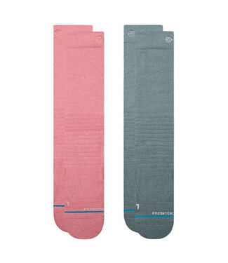 STANCE STANCE MELLOWED 2 PACK SNOW SOCKS DUSTY ROSE 2024