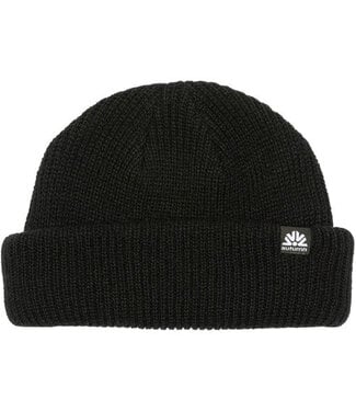 AUTUMN AUTUMN DOUBLE ROLL BEANIE BLACK 2024