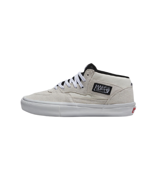 VANS MENS SKATE HALF CAB SHOES WHITE/BLACK