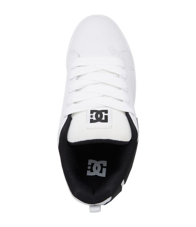 DC MENS COURT GRAFFIK SHOES WHITE/BLACK/BLACK