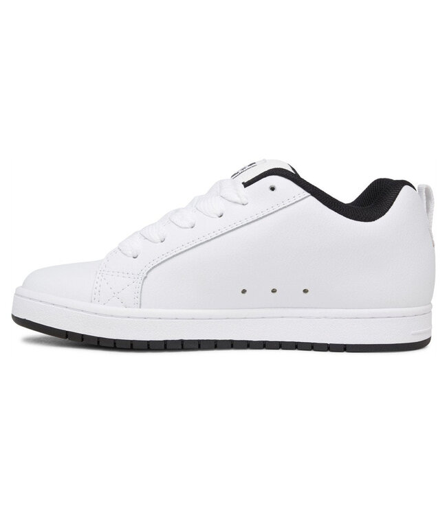 DC MENS COURT GRAFFIK SHOES WHITE/BLACK/BLACK