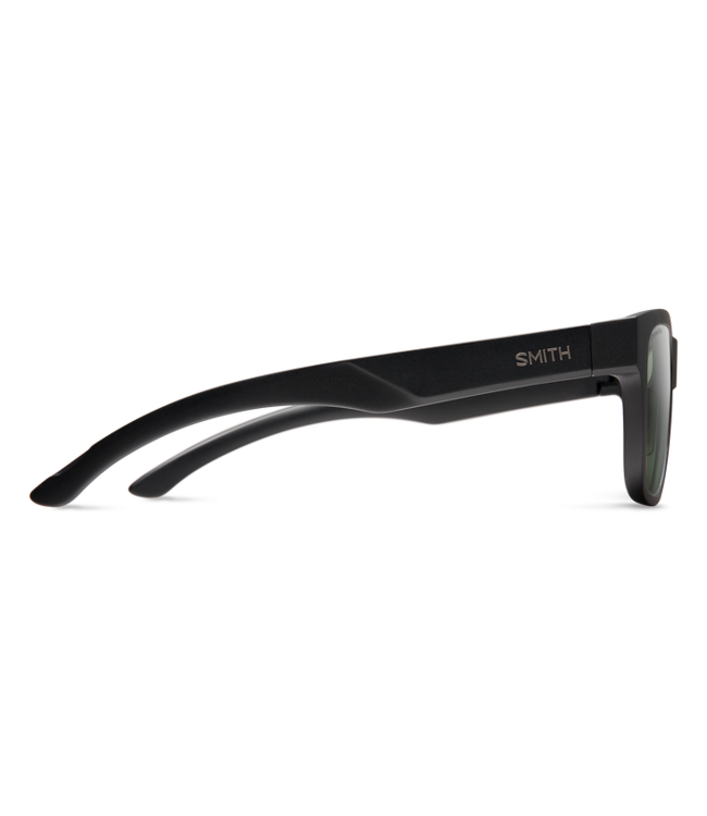 SMITH LOWDOWN SLIM 2 MATTE BLACK SUNGLASSES w/ CHROMAPOP POLAR GRAY GREEN
