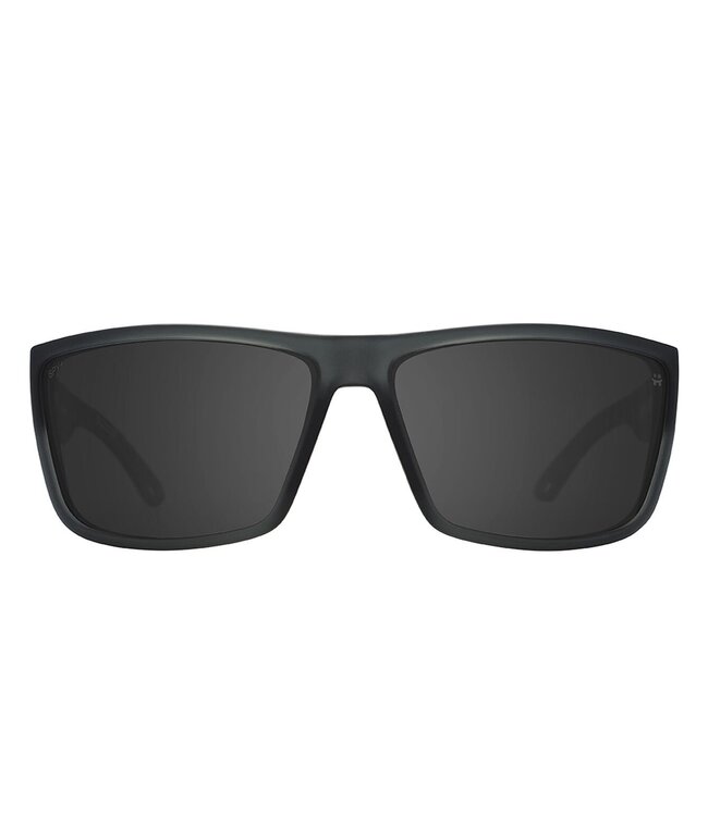 SPY ROCKY MATTE TRANSLUCENT GUNMETAL SUNGLASSES w/ HAPPY GRAY POLAR