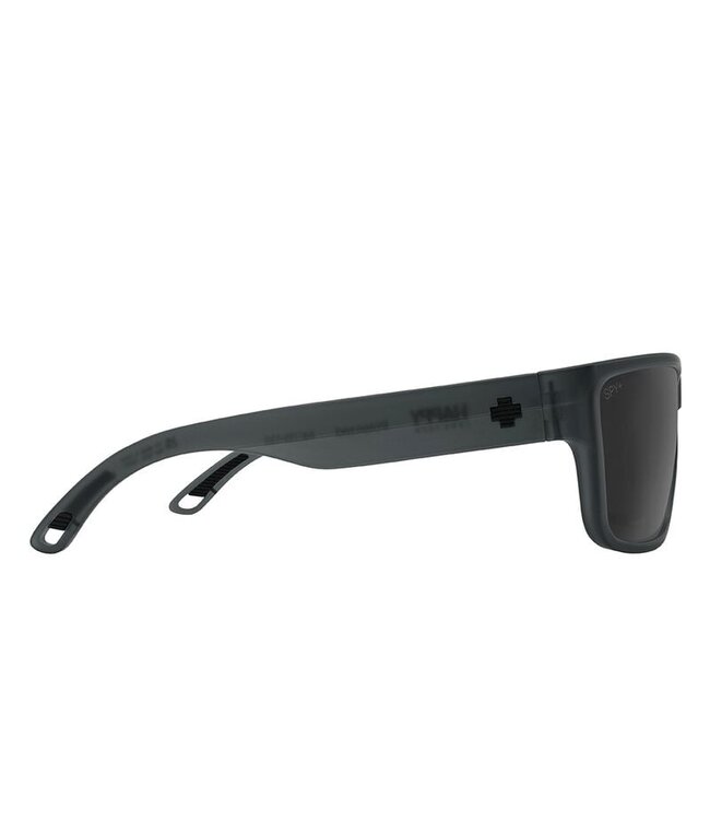 SPY ROCKY MATTE TRANSLUCENT GUNMETAL SUNGLASSES w/ HAPPY GRAY POLAR