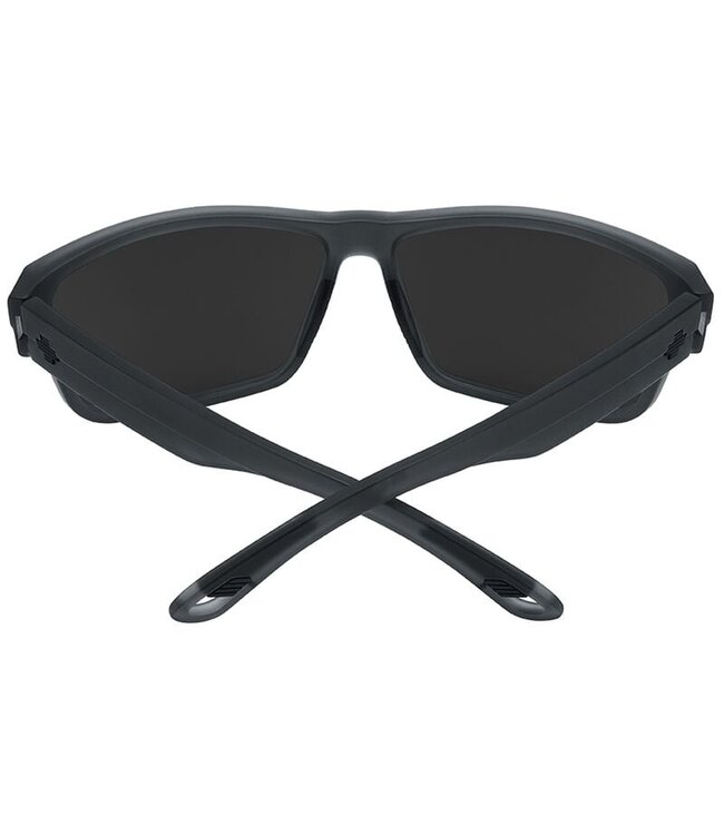 SPY ROCKY MATTE TRANSLUCENT GUNMETAL SUNGLASSES w/ HAPPY GRAY POLAR
