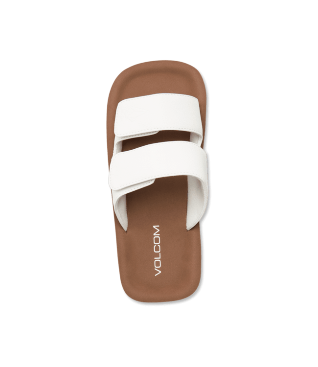 VOLCOM WOMENS SQUARED SANDALS WHITE