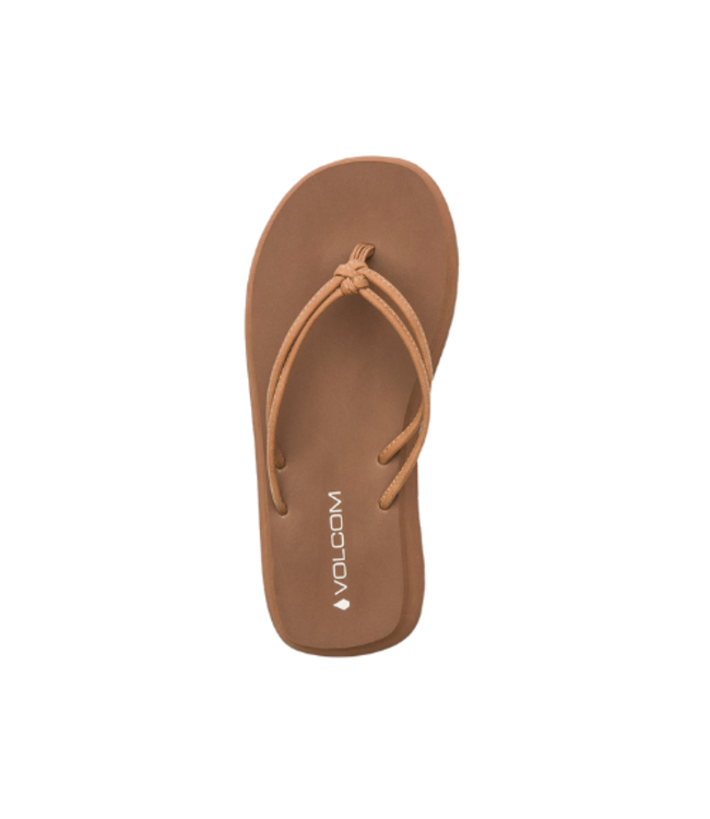 VOLCOM WOMENS FOREVER UP SANDALS TAN