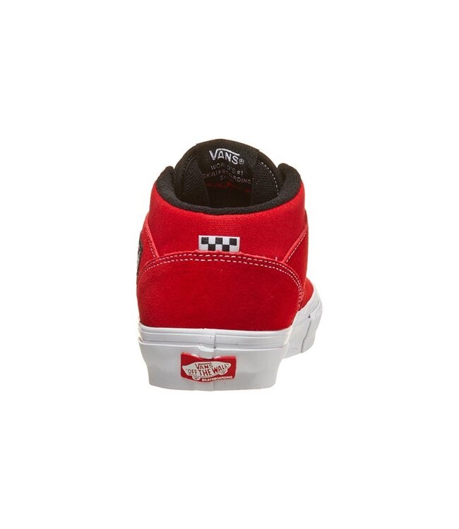 VANS MENS SHOES SKATE HALF CAB SHOES RED/WHITE