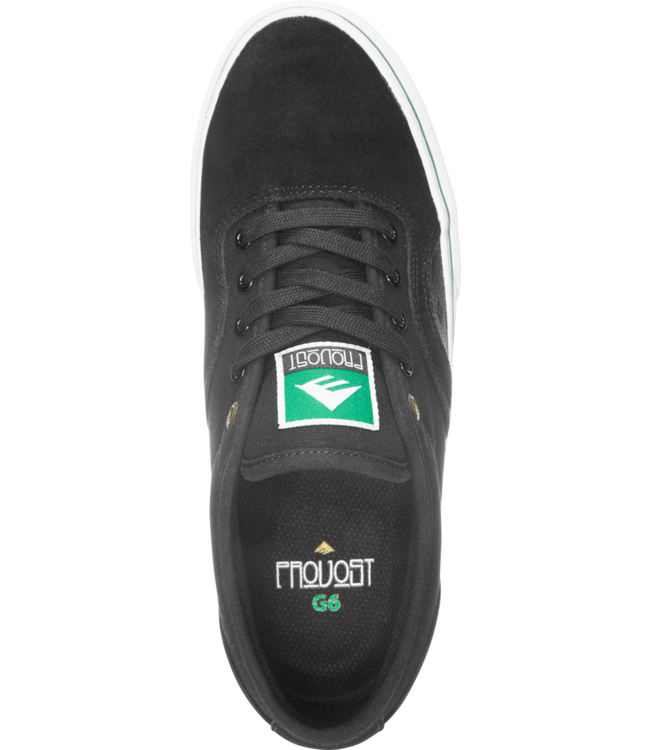 EMERICA MENS PROVOST G6 SHOE  BLACK/WHITE/GOLD