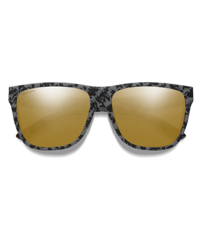 SMITH LOWDOWN XL 2 SUNGLASSES MATTE GRAY MARBLE W/ CHROMAPOP POLAR BRONZE MIRROR