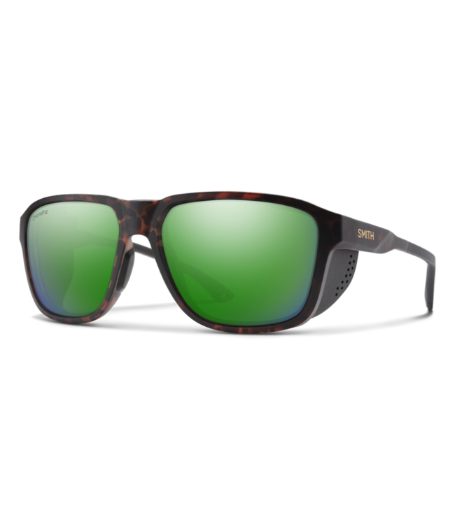 SMITH EMBARK SUNGLASSES MATTE TORTOISE w/ PC CHROMAMPOP POLAR GREEN MIRROR