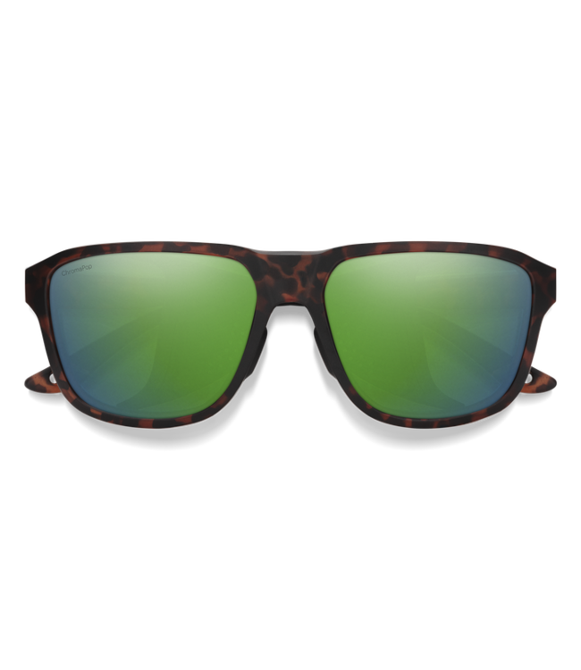 SMITH EMBARK SUNGLASSES MATTE TORTOISE w/ PC CHROMAMPOP POLAR GREEN MIRROR