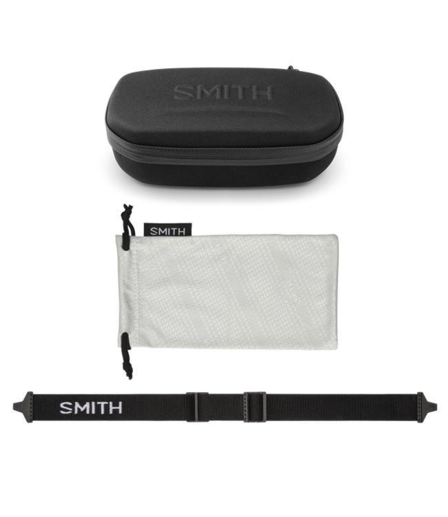 SMITH EMBARK SUNGLASSES MATTE BLACK w/ PC CHROMAPOP POLAR BLUE MIRROR