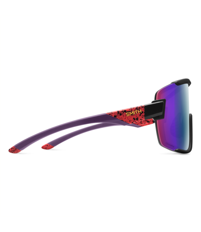 SMITH WILDCAT MATTE WILD CHILD SUNGLASSES w/PC CHROMAPOP VIOLET MIRROR
