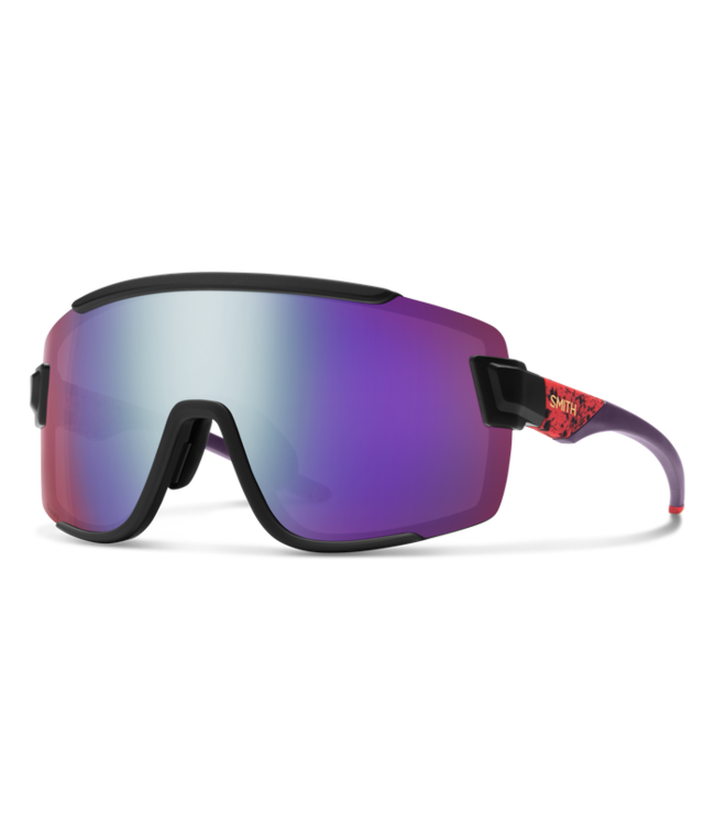 SMITH WILDCAT MATTE WILD CHILD SUNGLASSES w/PC CHROMAPOP VIOLET MIRROR