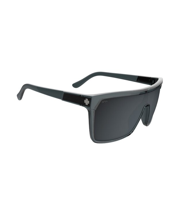 SPY FLYNN TRANSLUCENT GUNMETAL SUNGLASSES w/ HAPPY GRAY GUNMETAL MIRROR
