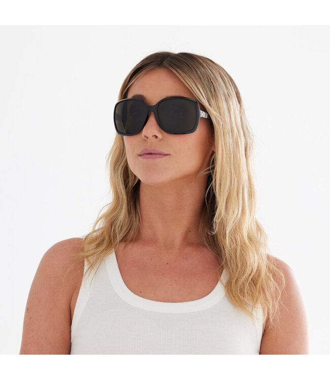 ELECTRIC MARIN GLOSS BLACK SUNGLASSES w/ GREY POLAR