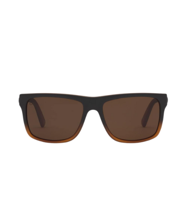 ELECTRIC SWINGARM XL BLACK AMBER SUNGLASSES w/ BRONZE POLAR
