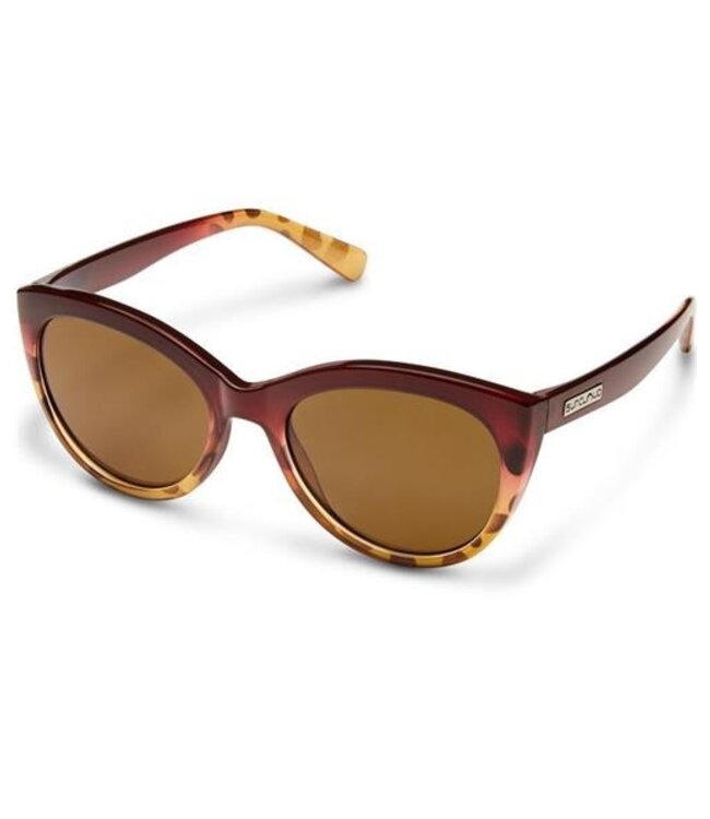 SUNCLOUD CITYSCAPE RASPBERRY TORT SUNGLASSES w/ BROWN POLAR