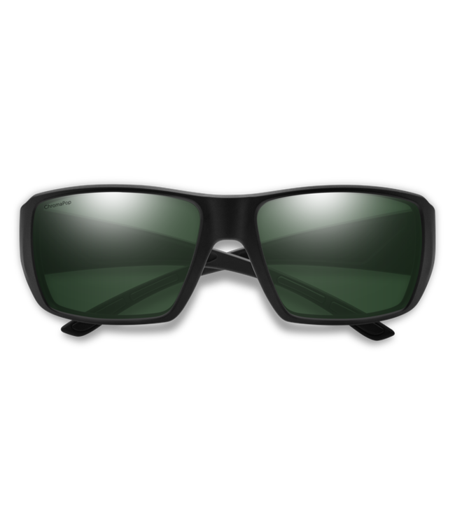 SMITH GUIDES CHOICE XL MATTE BLACK SUNGLASSES w/ CHROMAPOP POLAR GREY GREEN