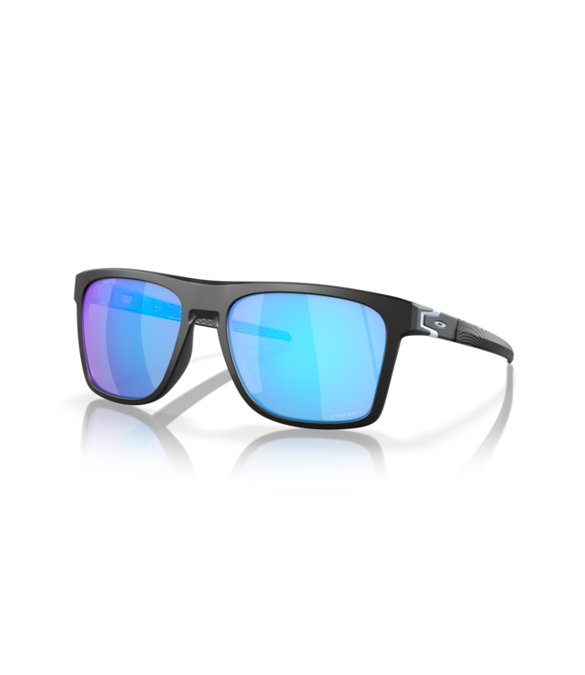 OAKLEY LEFFINGWELL MATTE BLACK SUNGLASSES w/PRIZM SAPPHIRE