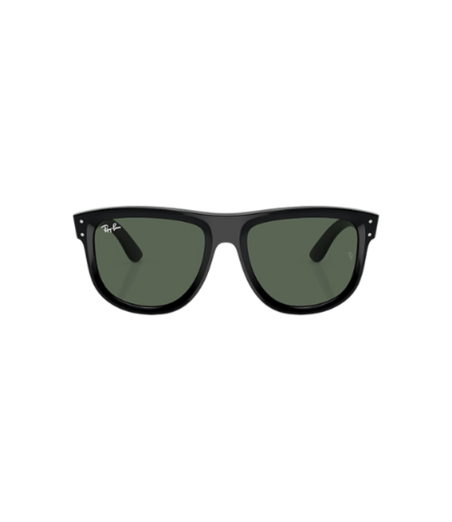 RAY-BAN BOYFRIEND  REVERSE SUNGLASSES BLACK w/ DARK GREEN