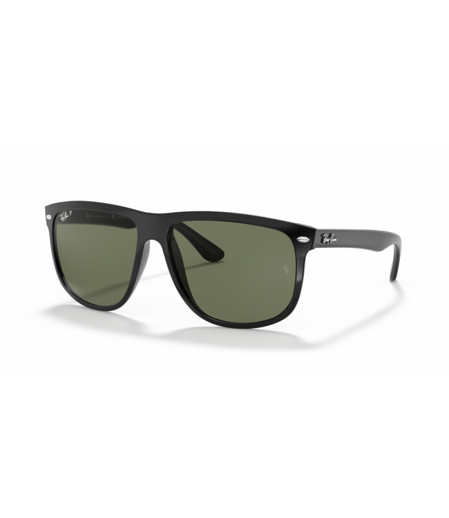 RAY-BAN BOYFRIEND SUNGLASSES BLACK w/ DARK GREEN