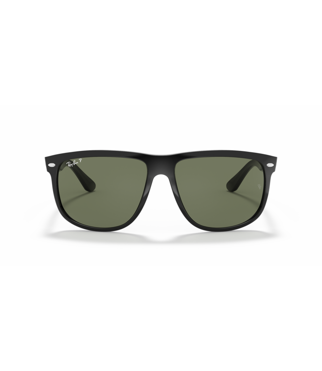 RAY-BAN BOYFRIEND SUNGLASSES BLACK w/ DARK GREEN