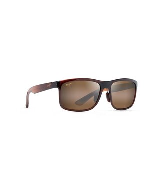 MAUI JIM HUELO TRANSLUCENT ROOTBEER SUNGLASSES w/ HLC BRONZE POLAR