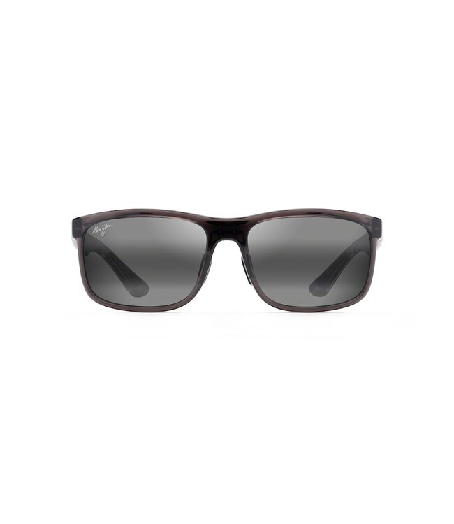 MAUI JIM HUELO TRANSLUCENT GREY SUNGLASSES w/ GREY POLAR