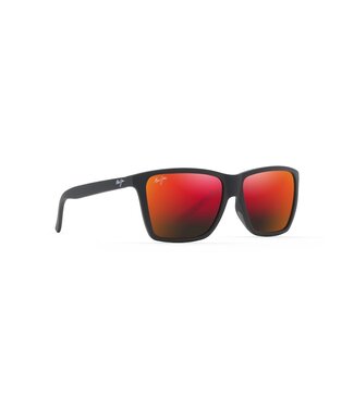 MAUI JIM CRUZEM MATTE BLACK SUNGLASSES w/ HAWAII LAVA POLAR