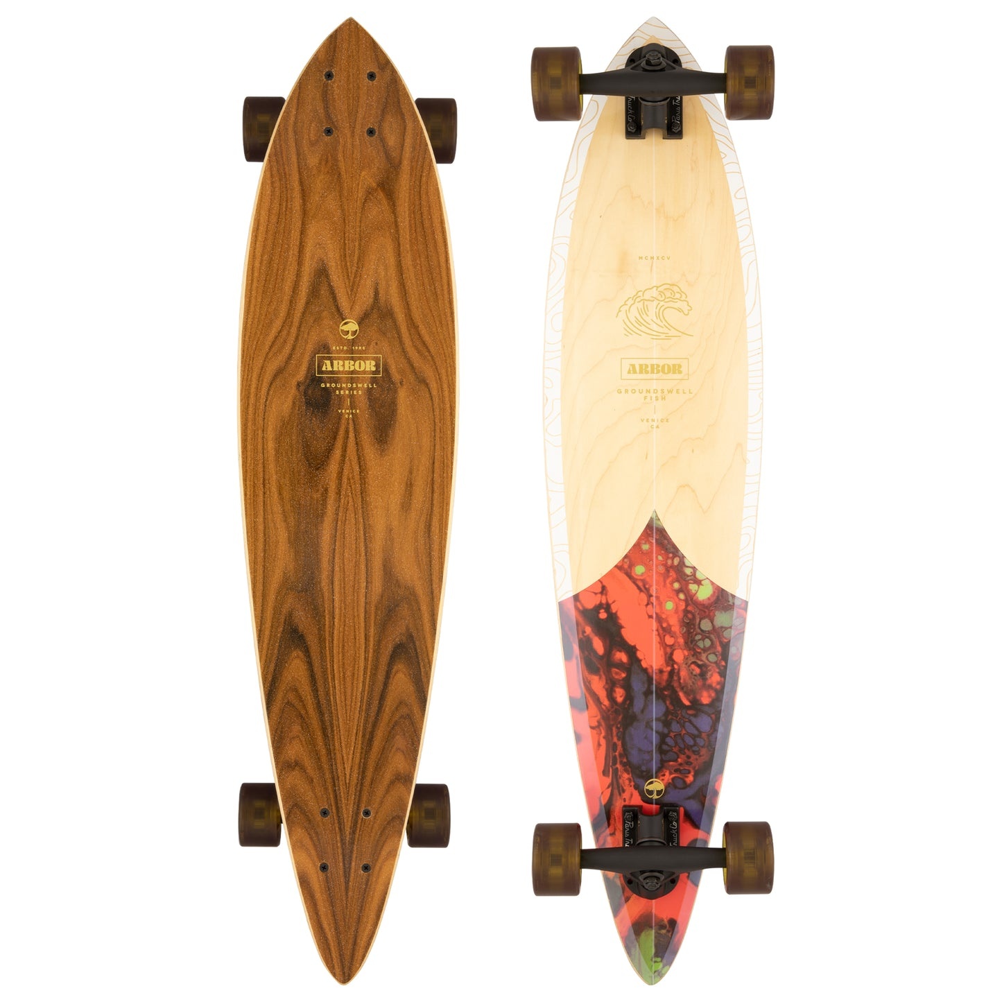 ARBOR GROUNDSWELL FISH PINTAIL LONGBOARD COMPLETE 37