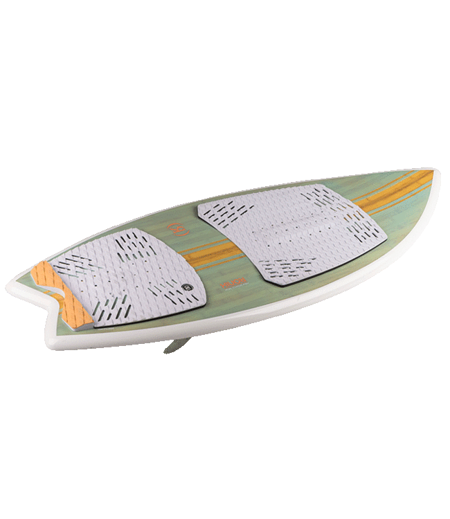 RONIX WOMENS KOAL CLASSIC FISH WAKESURF BOARD - SEA GLAZE/WHITE/PEACH 2024